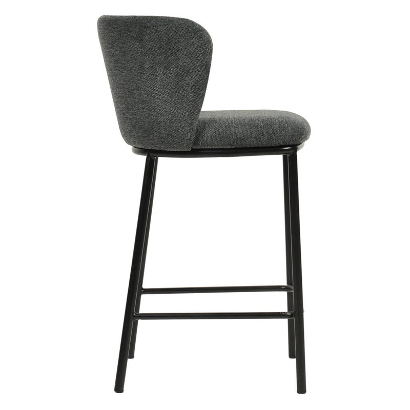 x2 65cm Bar Stool - Charcoal Grey (Set of 2)