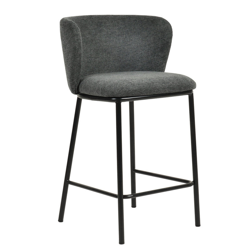 65cm Bar Stool - Coastal Light Grey (Set of 2)