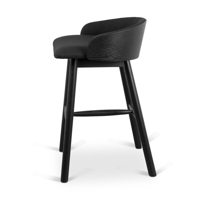 65cm Bar Stool - Full Black