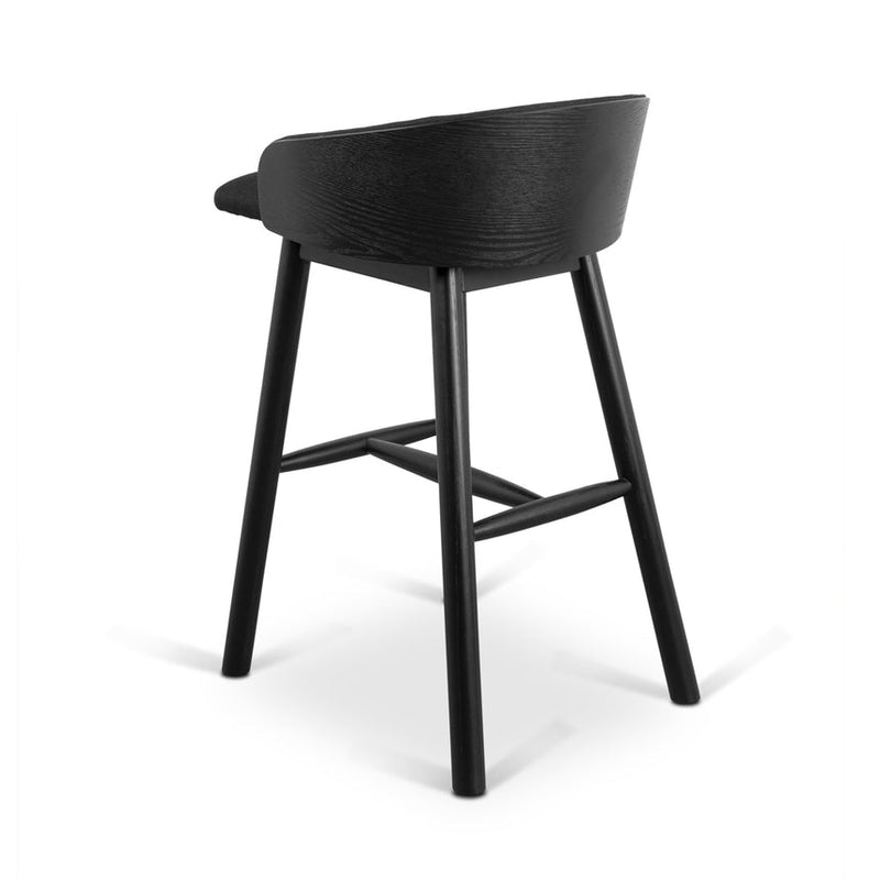 65cm Bar Stool - Full Black