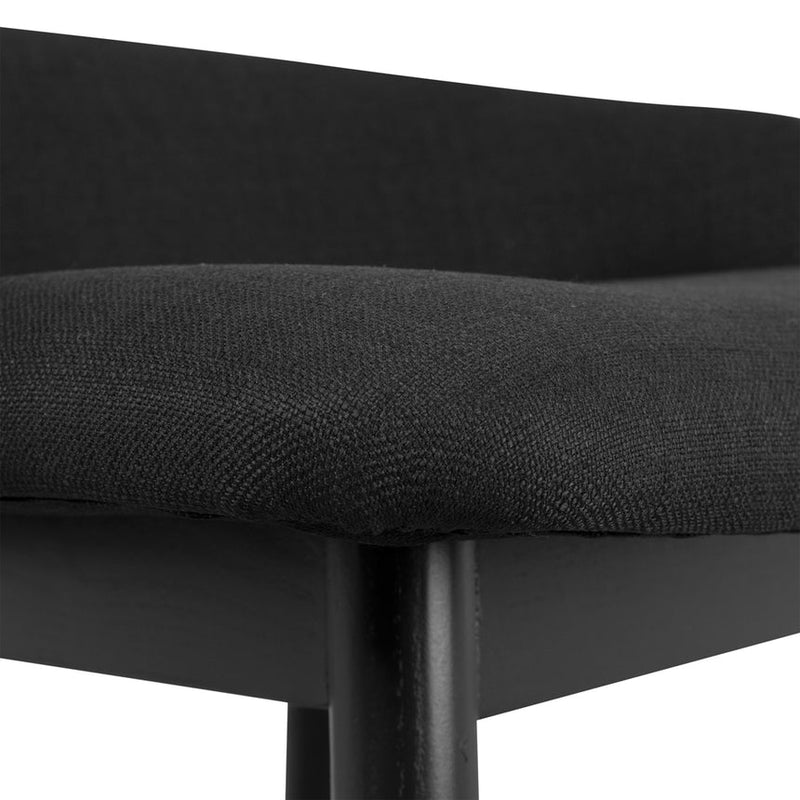 65cm Bar Stool - Full Black