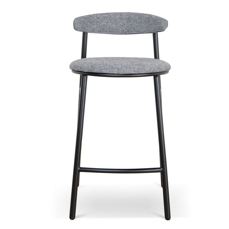 65cm Bar Stool - Full Black (Set of 2)