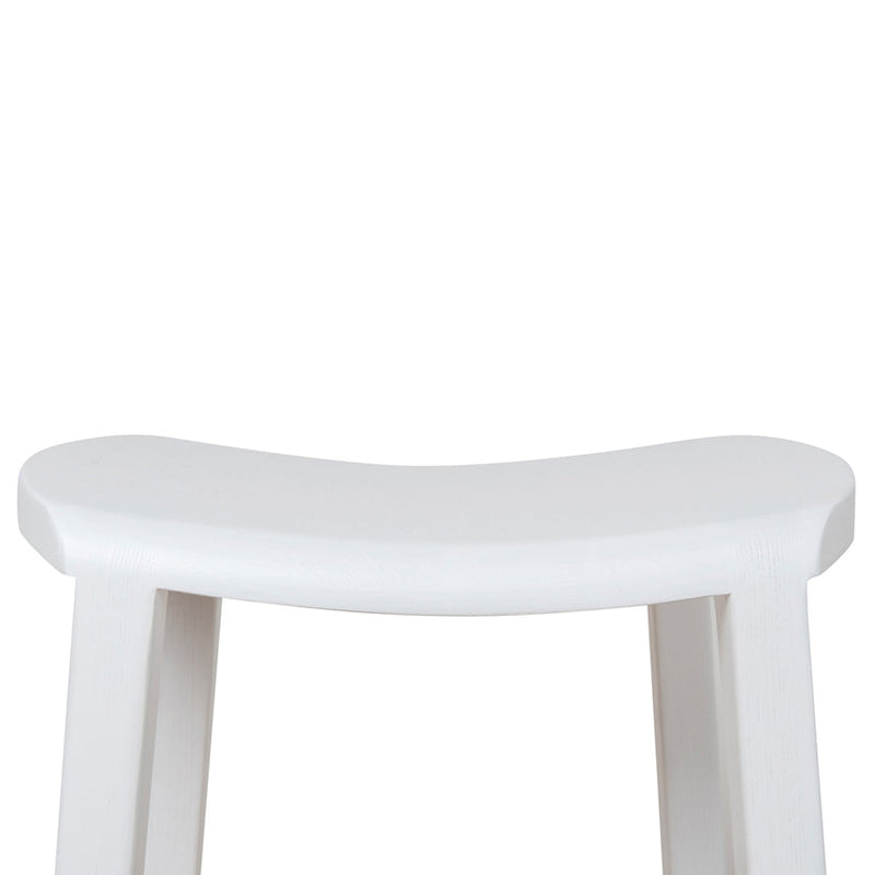 62cm Bar Stool - White