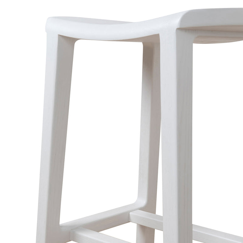 62cm Bar Stool - White