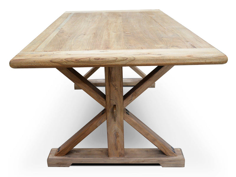 Wood Dining Table 3m - Rustic Natural