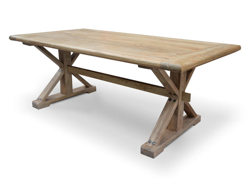 Wood Dining Table 3m - Rustic Natural