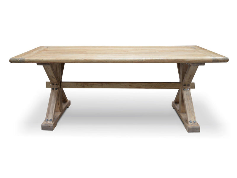 Wood Dining Table 3m - Rustic Natural