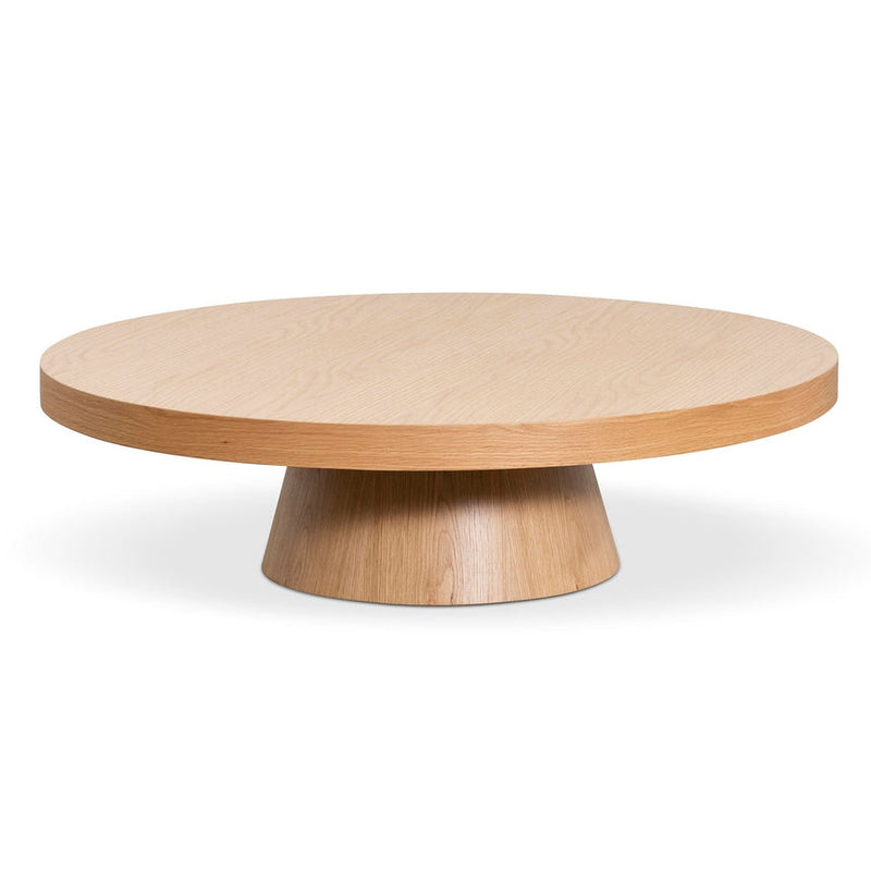 1.1m Round Coffee Table - Natural Oak