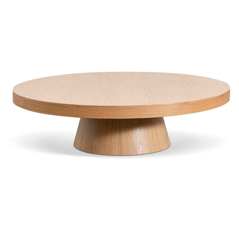 1.1m Round Coffee Table - Natural Oak