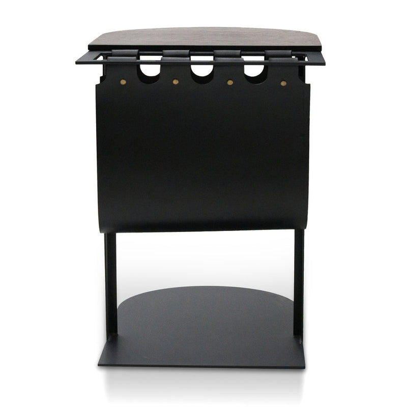 55cm Side Table - Full Black