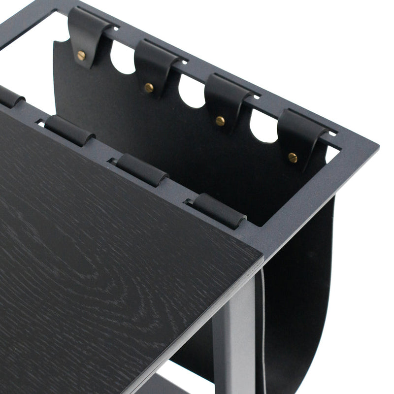 55cm Side Table - Full Black