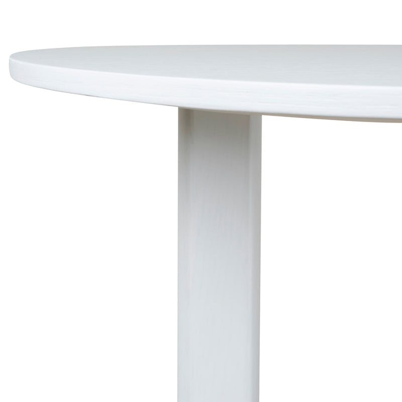 50cm Wooden Side Table - Full White