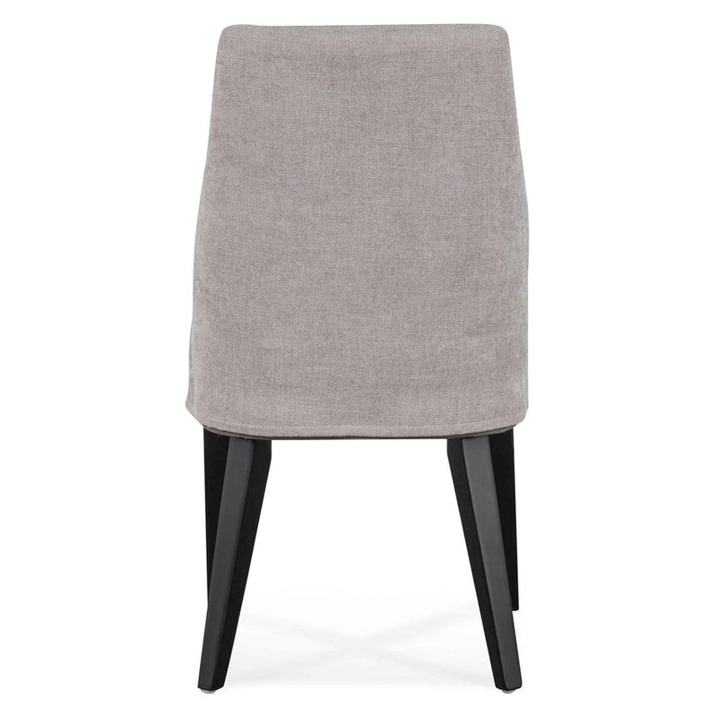 Fabric Dining Chair - Oyster Beige - Black Legs