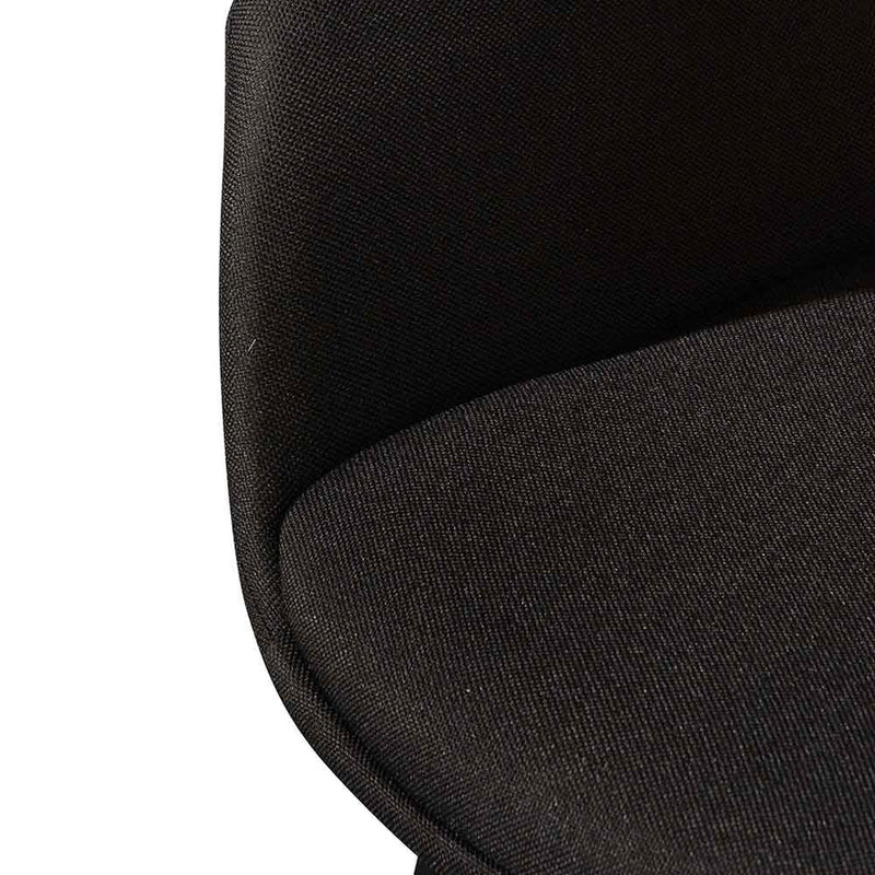 Fabric Dining Chair – Black (Set of 2)