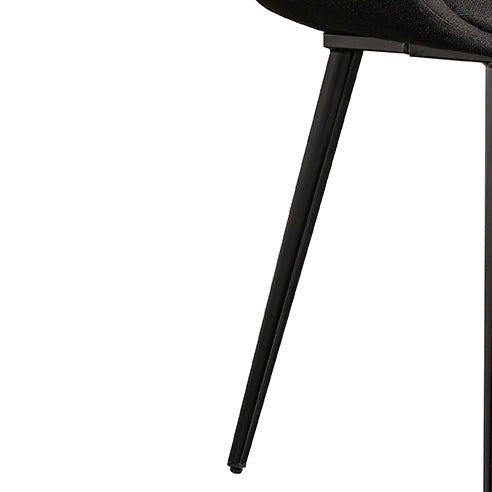 Fabric Dining Chair – Black (Set of 2)