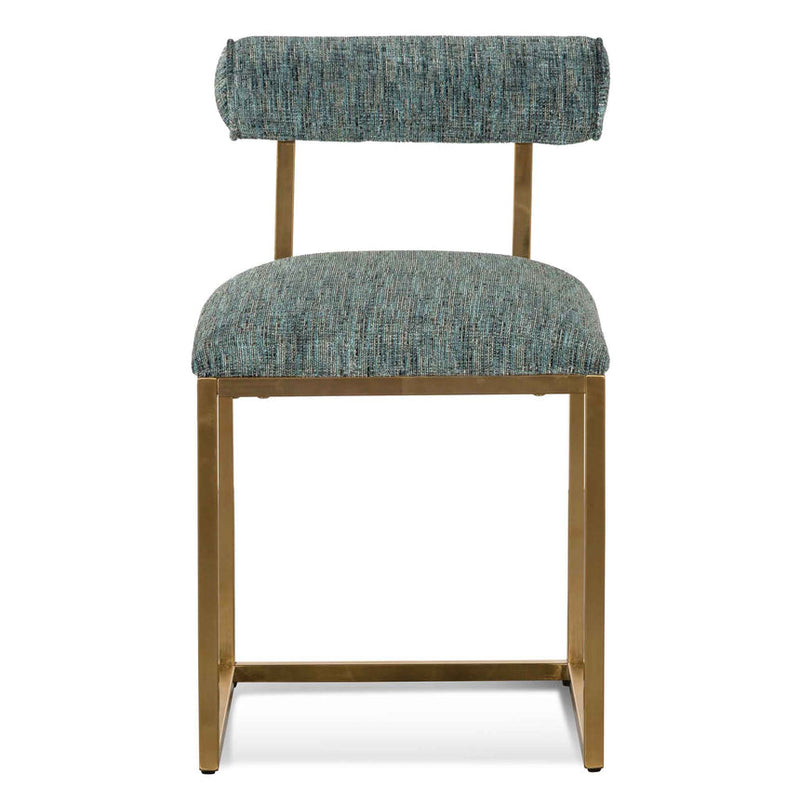 Emerald Green Occasional Chair - Brushed Gold Base