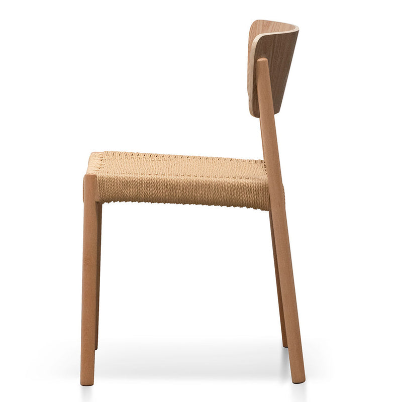 Rope Seat Dining Chair - Natural (Set of 2)