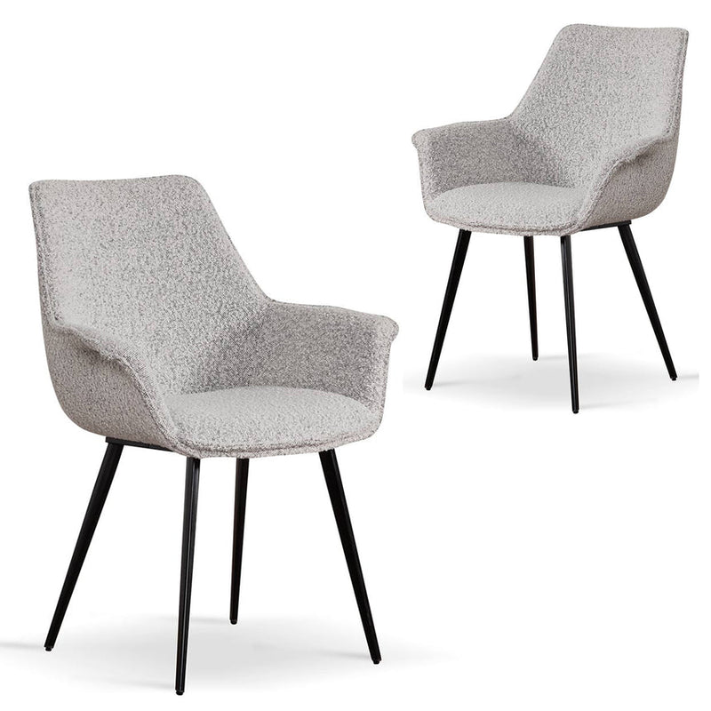 Dining Chair - Pepper Boucle (Set of 2)