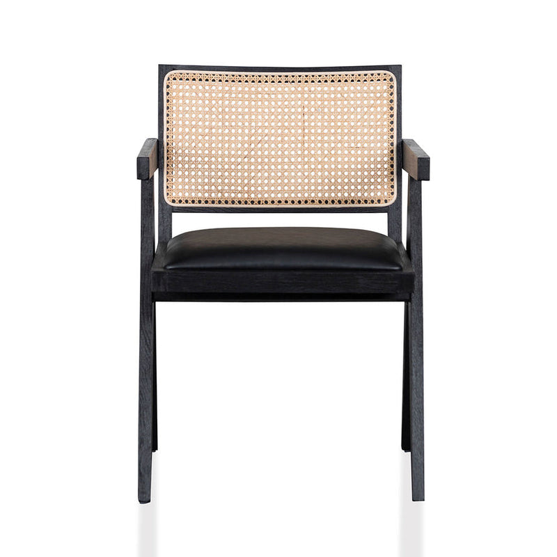 Rattan Dining Chair - Black