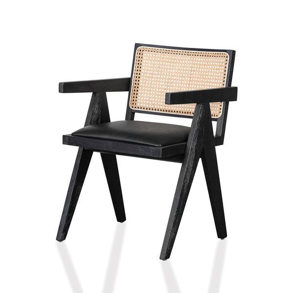 Rattan Dining Chair - Black