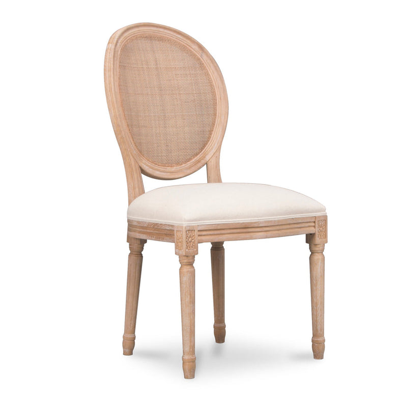 Black ELM Dining Chair - Light Beige (Set of 2)