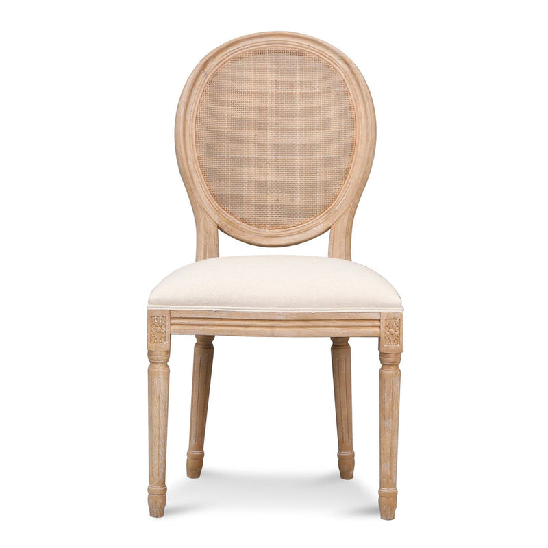 Black ELM Dining Chair - Light Beige (Set of 2)