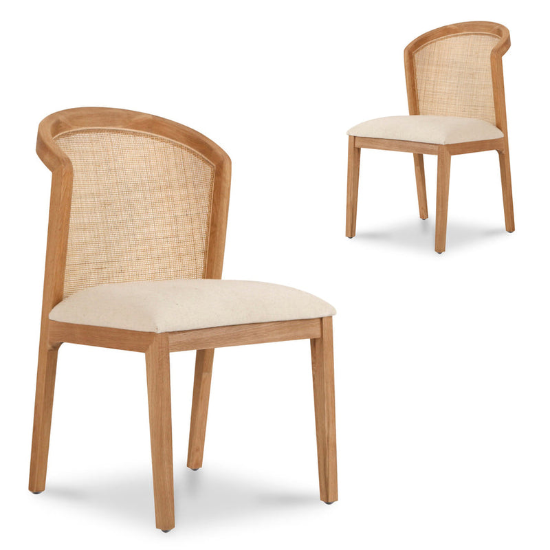 Black ELM Dining Chair - Light Beige