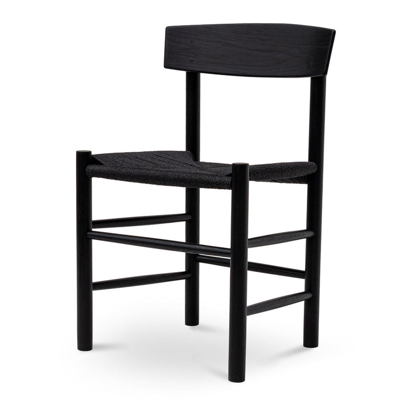 Rattan Dining Chair - Full Black (Set of 2)