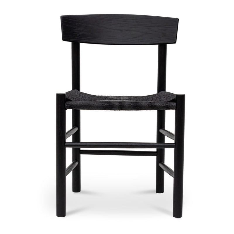 Rattan Dining Chair - Full Black (Set of 2)