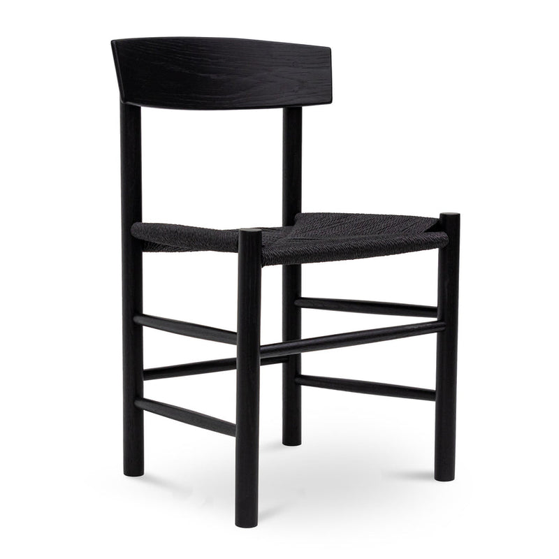 Rattan Dining Chair - Full Black (Set of 2)