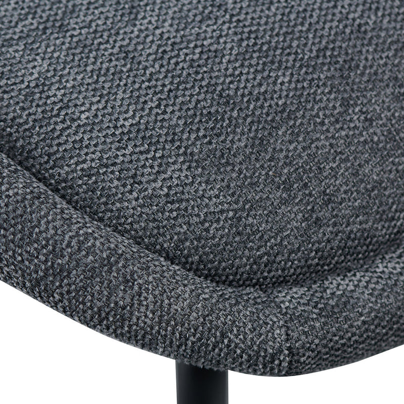 Fabric Dining Chair - Charcaol Grey (Set of 2)