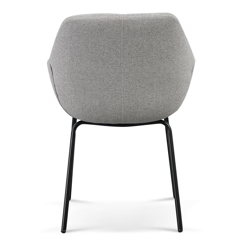 Fabric Dining Chair - Spec Grey (Set of 2)