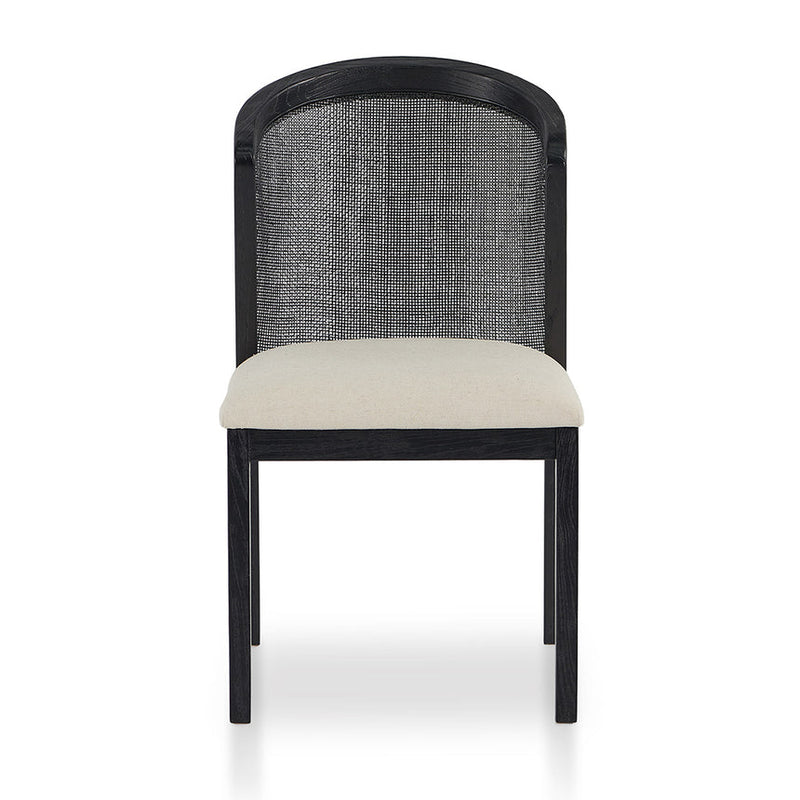 Black ELM Dining Chair - Light Beige