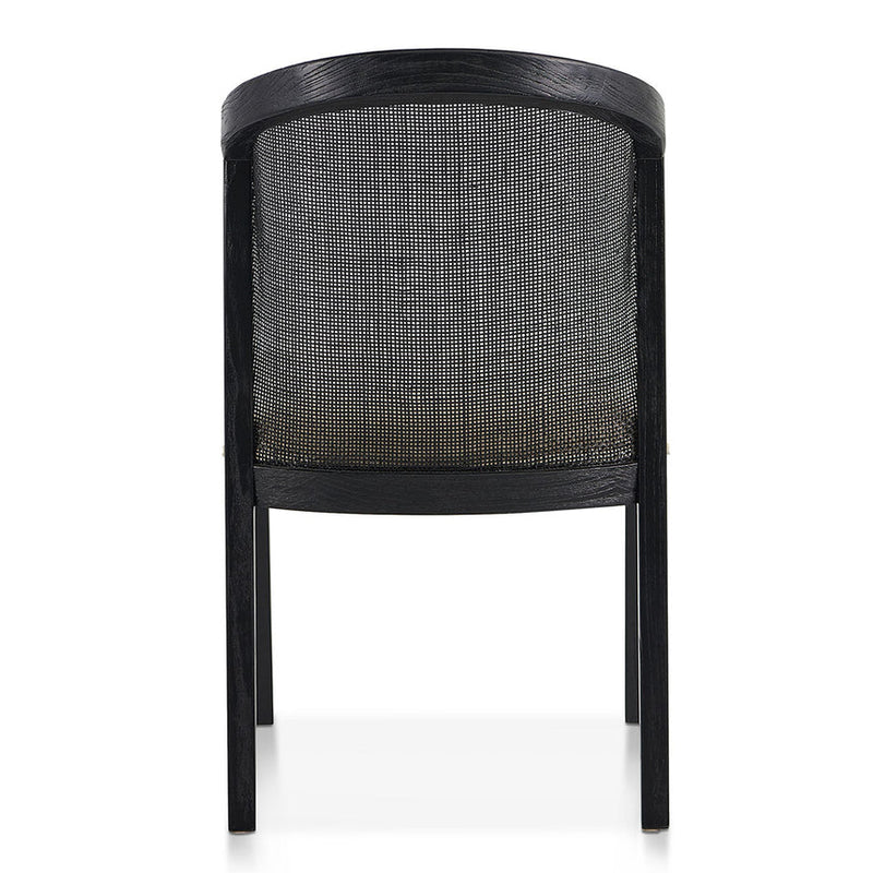 Black ELM Dining Chair - Light Beige