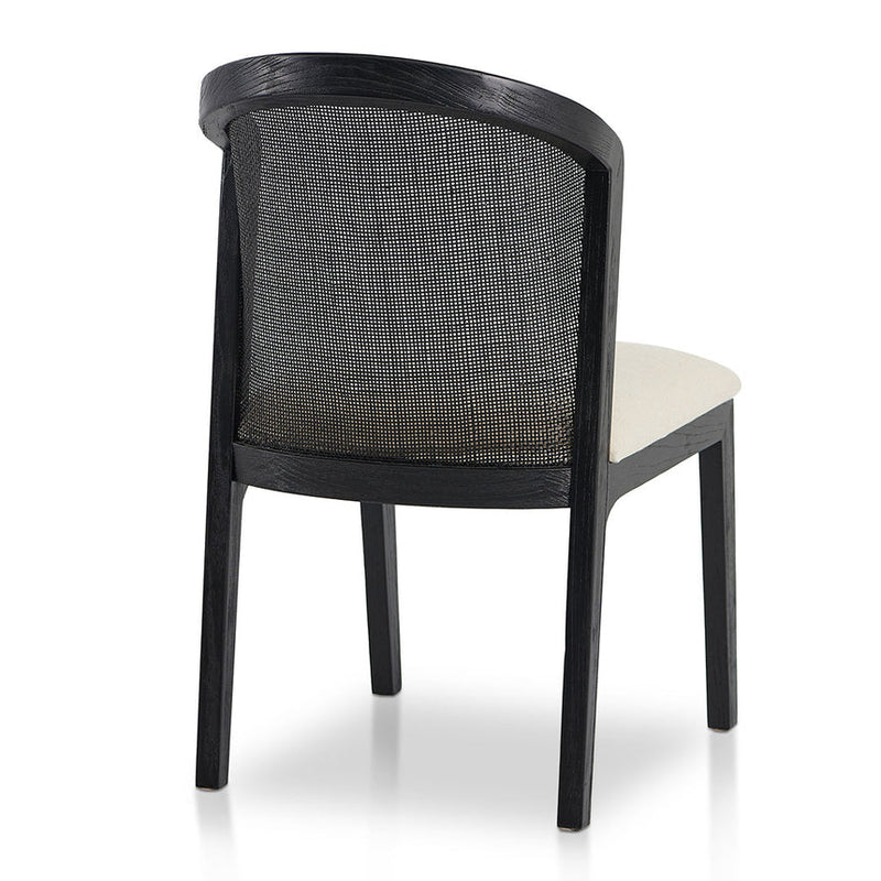 Black ELM Dining Chair - Light Beige