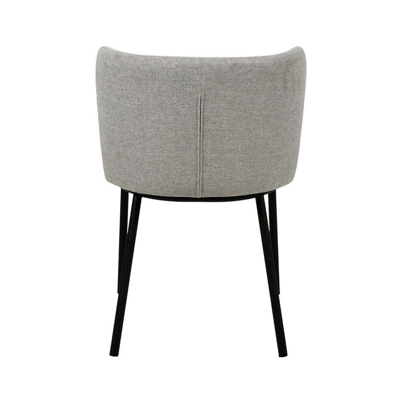 Fabric Dining Chair - Charcoal Grey (Set of 2)