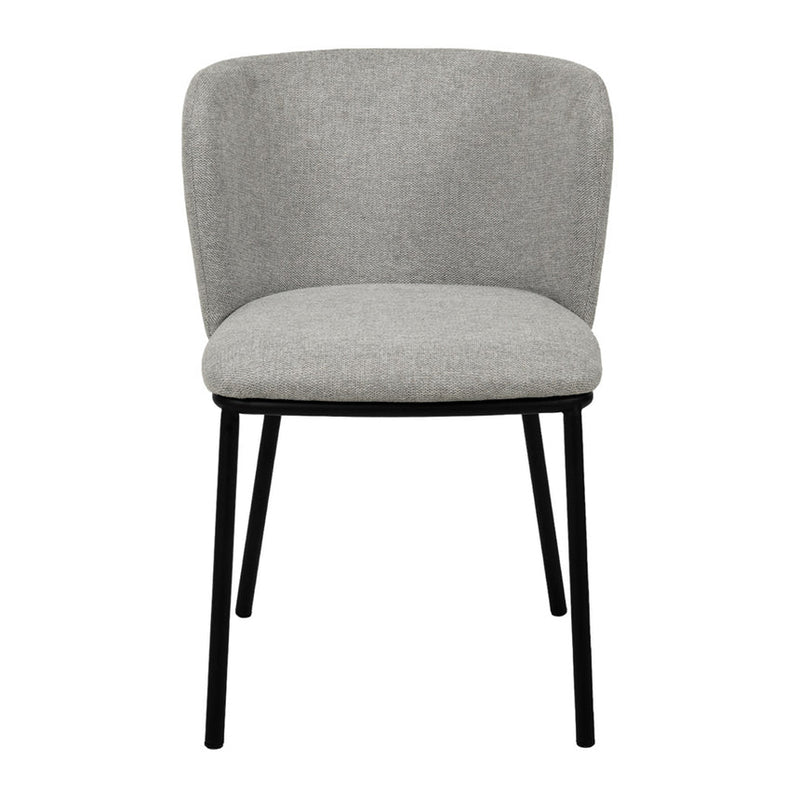 Fabric Dining Chair - Charcoal Grey (Set of 2)