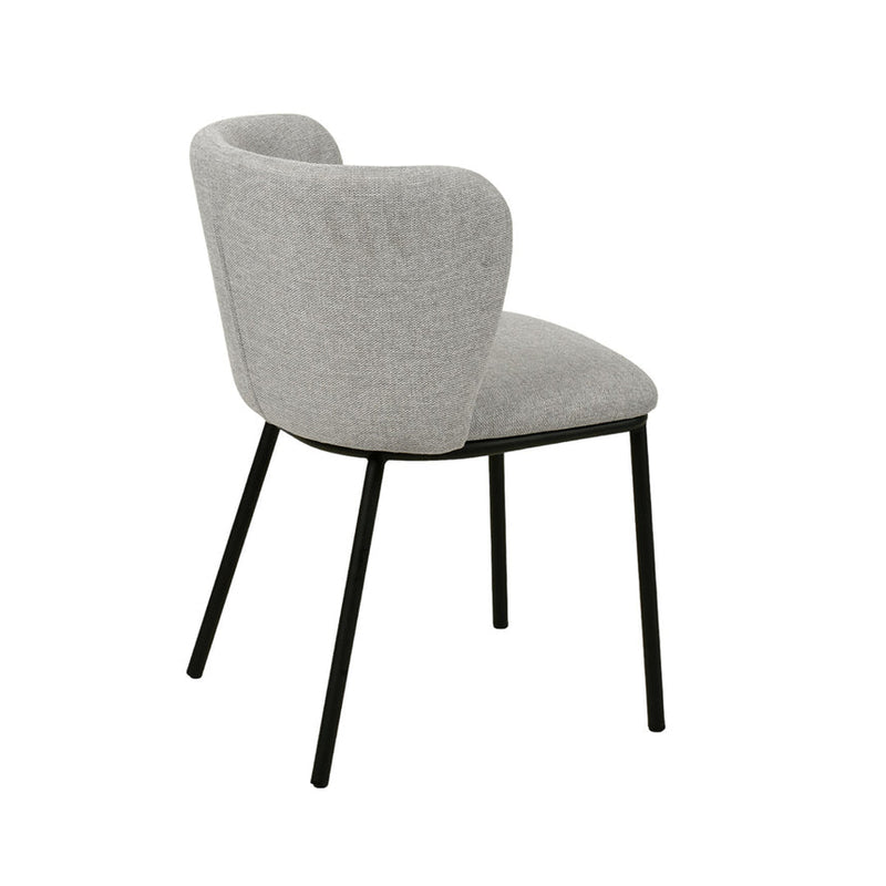 Fabric Dining Chair - Charcoal Grey (Set of 2)