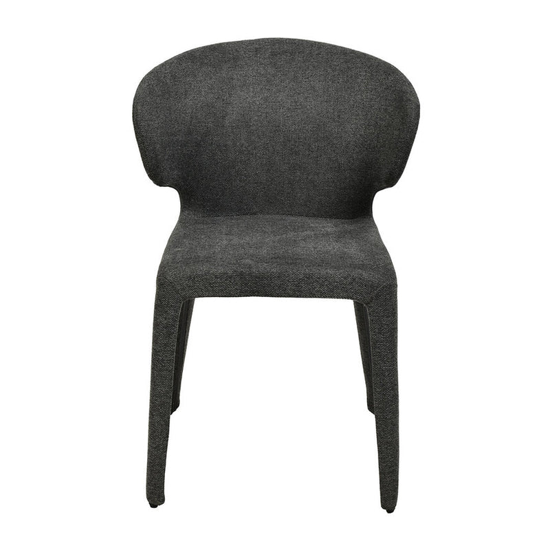 Fabric Dining Chair - Charcoal Grey (Set of 2)