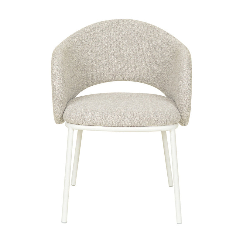 White Dining Chair - Clay Grey