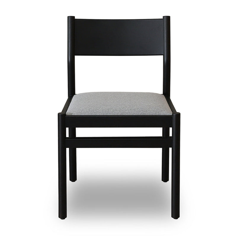 x2 Mirit Black Dining Chair - Moon Grey (Set of 2)