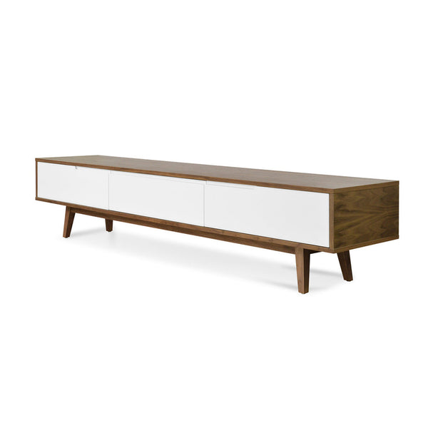 2.1m Lowline TV Entertainment Unit - Walnut