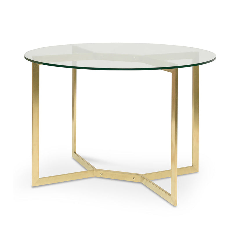 1.2m Glass Console Table - Gold Base