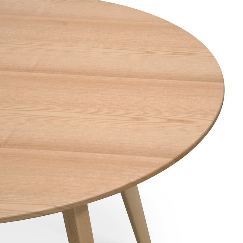 100cm Round Dining Table - Natural