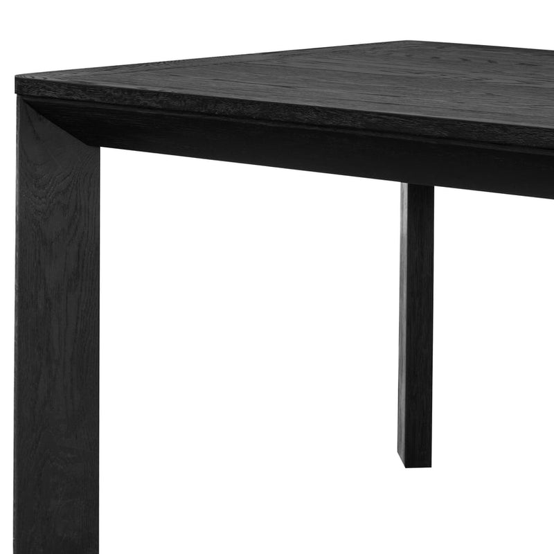 3m Wooden Dining Table - Full Black