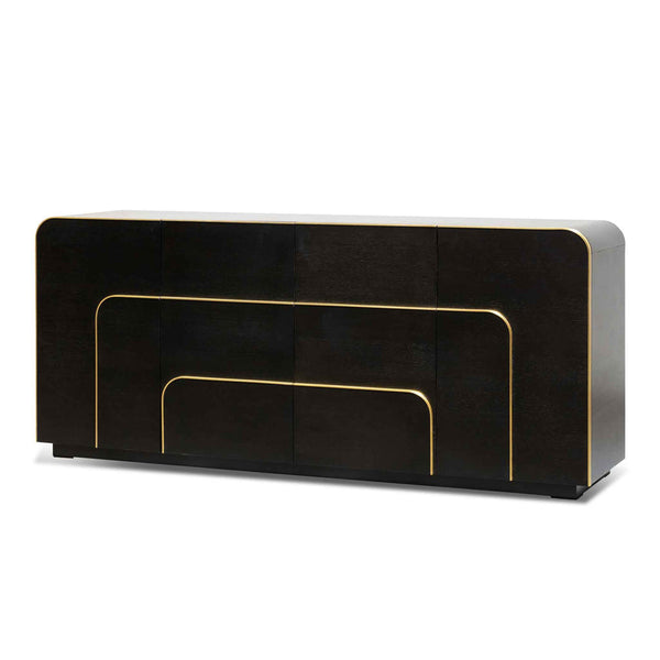 2m Buffet Unit - Textured Espresso Black