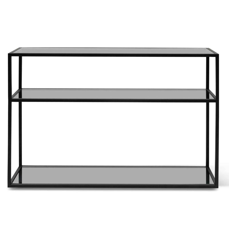 1.2m Glass Console Table - Gold Base