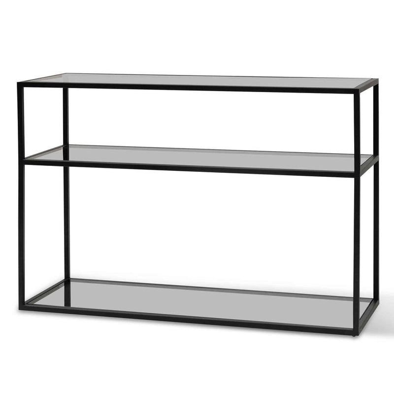 1.2m Glass Console Table - Gold Base