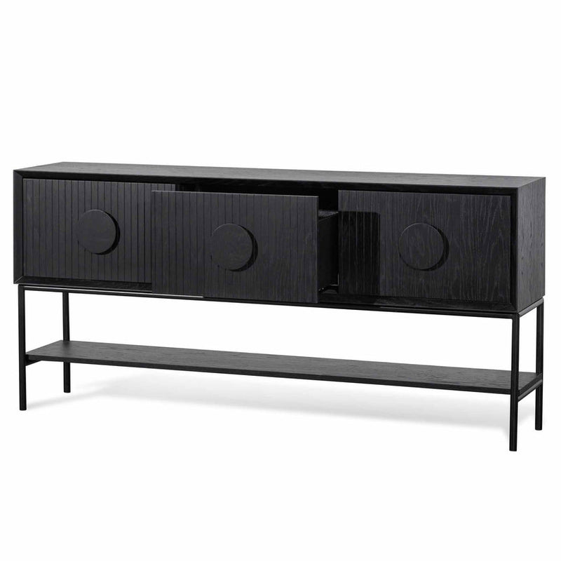 1.8m Console Table - Black