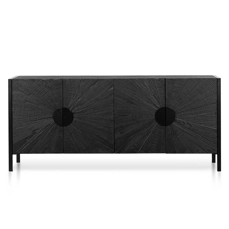 1.8m Wooden Buffet Unit - Black